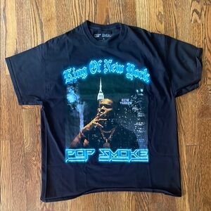 Black POP SMOKE “KING OF NEW YORK” Graphic T-Shirt.